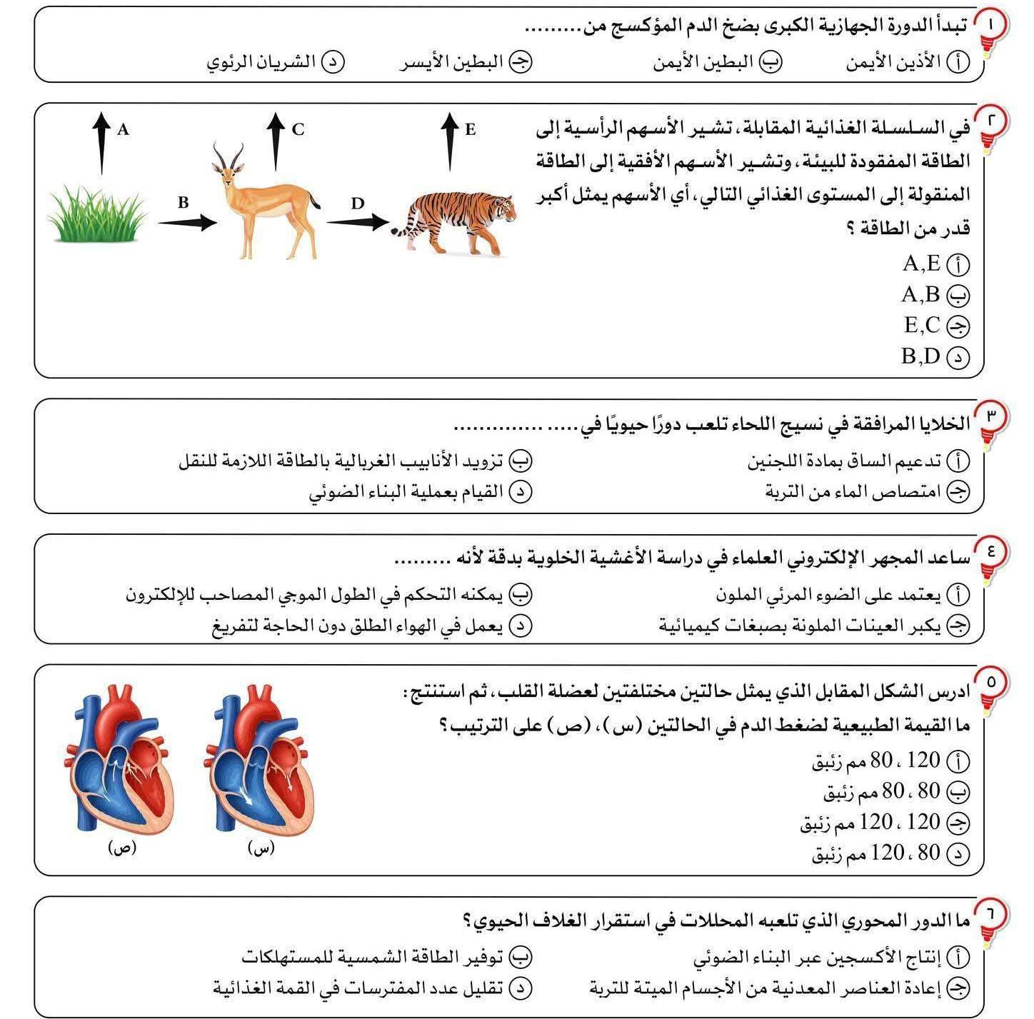 مراجعة علوم متكاملة اولى ثانوي3
